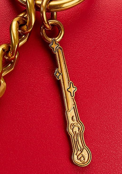 Bolso bandolera con diseño de hojas otoñales de las Reliquias de la Muerte de Harry Potter