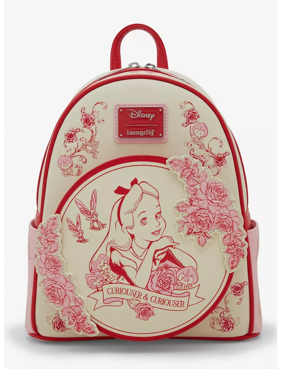 Mochila pequeña Loungefly Disney Alicia en el País de las Maravillas con estampado floral