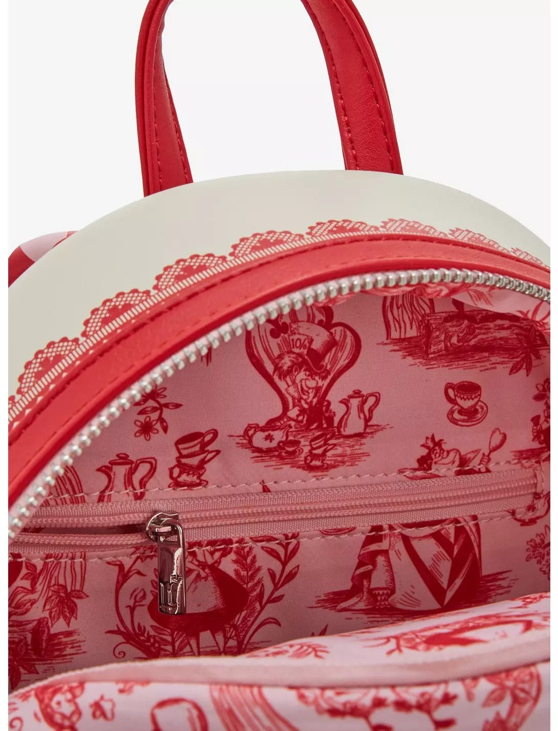 Mochila pequeña Loungefly Disney Alicia en el País de las Maravillas con estampado floral