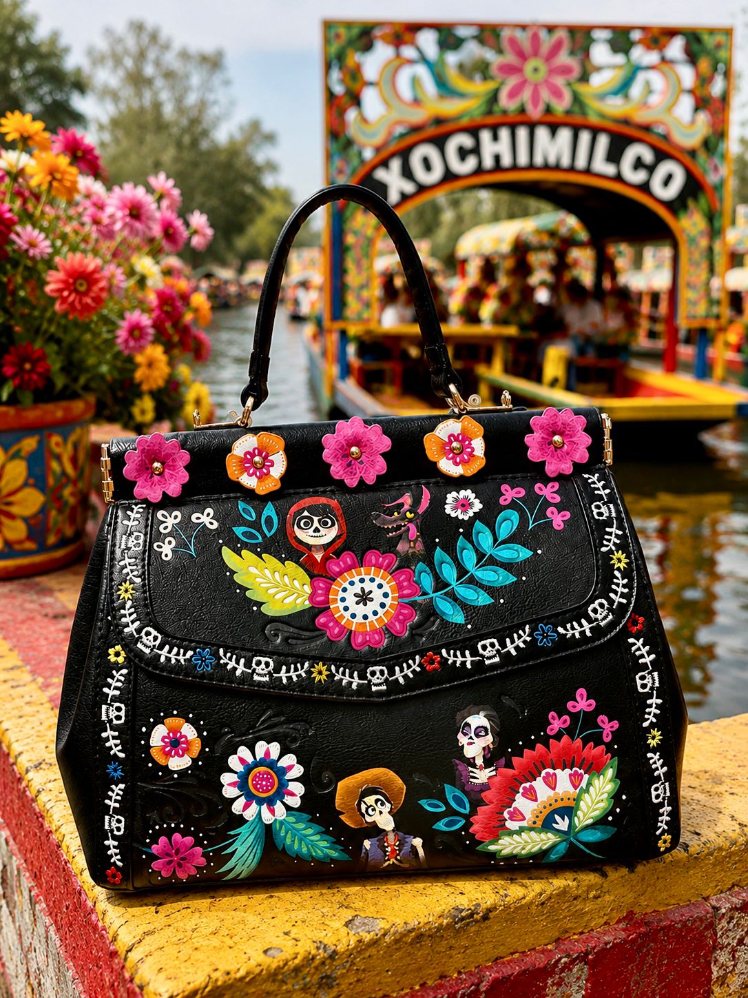 Bolso de mano floral Coco de Disney Pixar de Our Universe