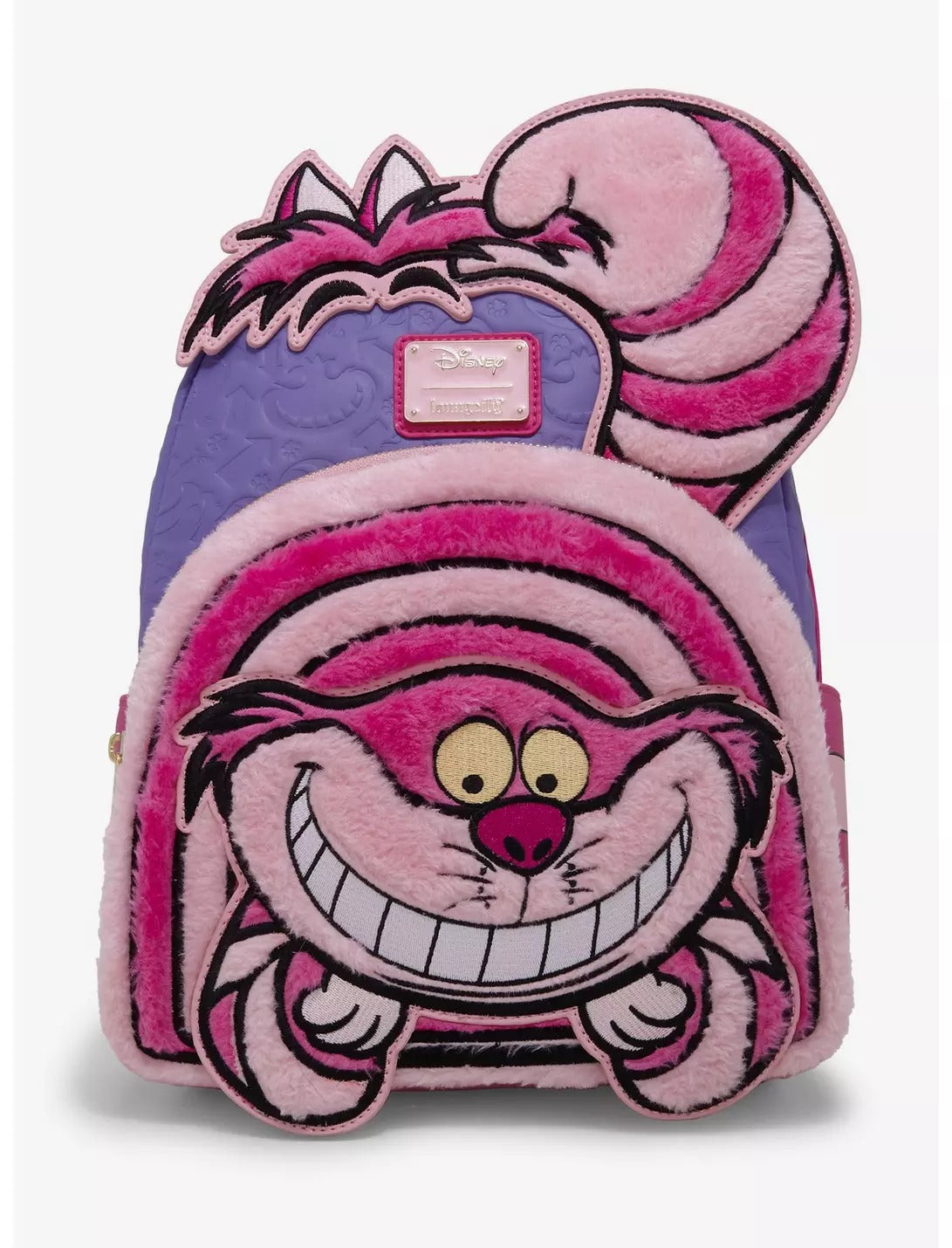 Mini Mochila Loungefly Disney Alicia en el País de las Maravillas con diseño del Gato de Cheshire