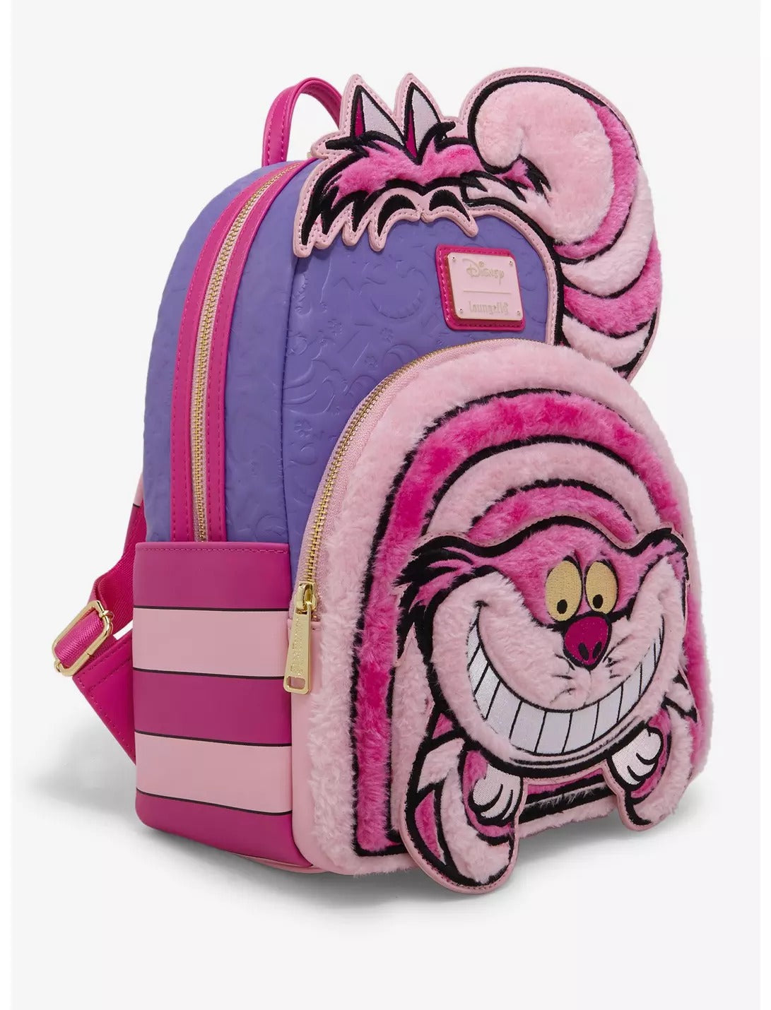 Mini Mochila Loungefly Disney Alicia en el País de las Maravillas con diseño del Gato de Cheshire