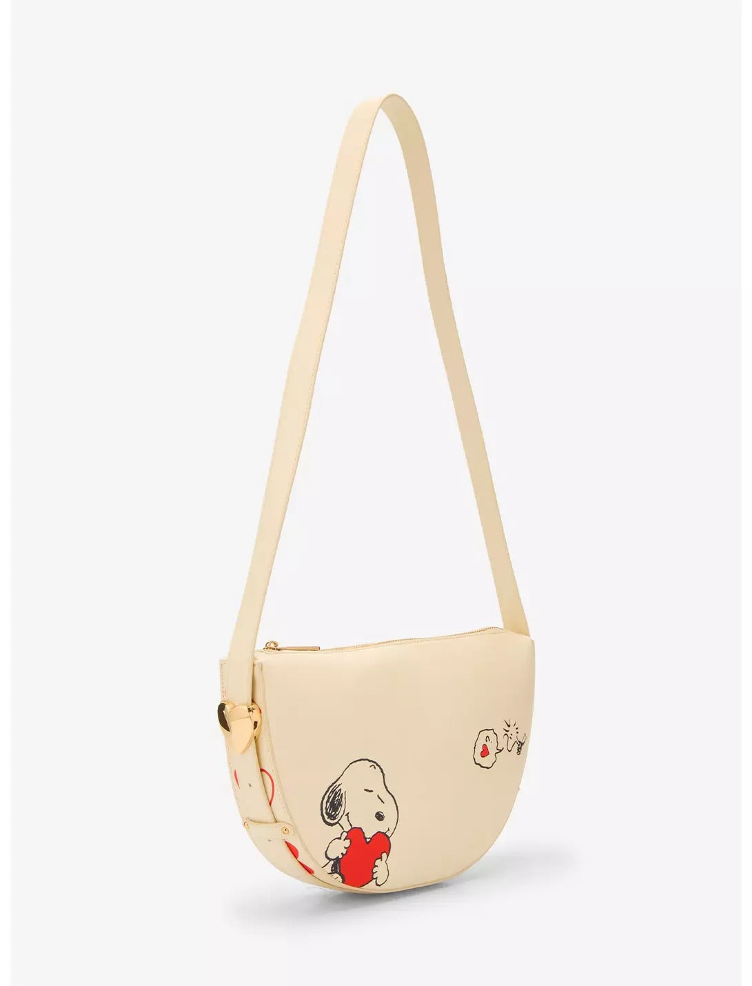 Bolso bandolera con forma de corazón de Snoopy y Woodstock de Peanuts