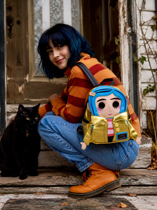 Mochila pequeña Loungefly LAIKA CORALINE DOLL COSPLAY
