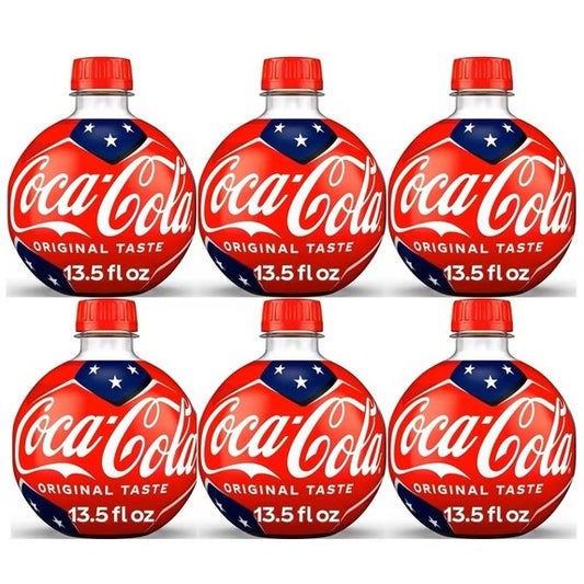 Coca-Cola Classic Soda Pop Soccer Ball Orb Bottle, 13.5 fl oz, – Limited Edition