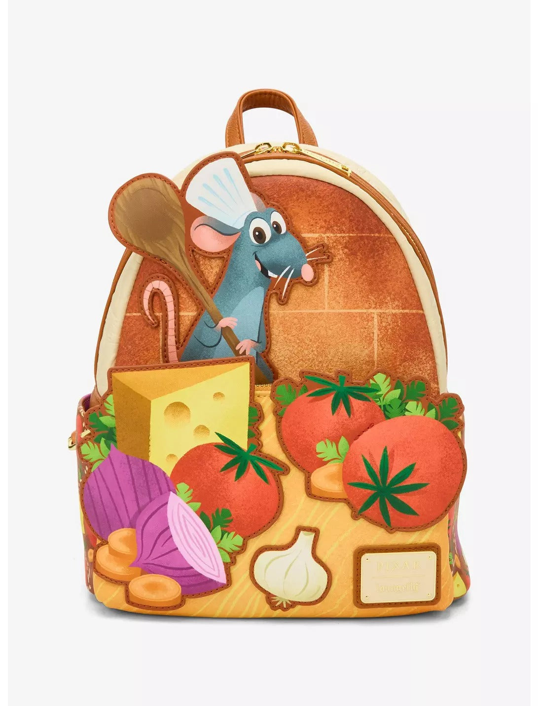 Mini Mochila Loungefly Disney Pixar Ratatouille Remy Food