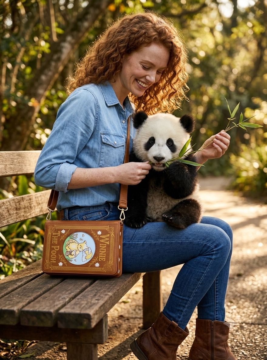 Bolso bandolera Loungefly Disney Winnie the Pooh con figura de libro