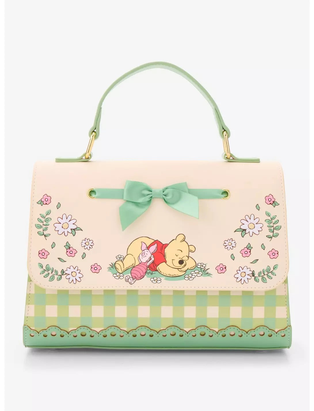 Bolso Loungefly Disney Winnie the Pooh con estampado floral a cuadros